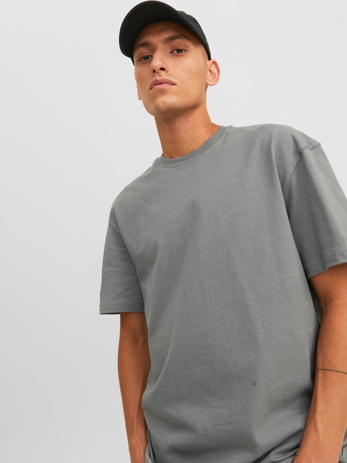 Jack & Jones Plain Crew neck T-shirt -Sedona Sage - 12190467