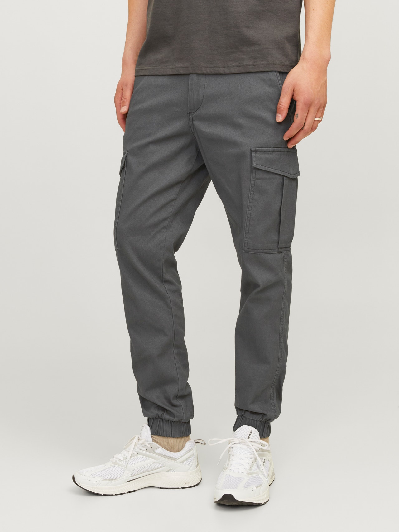 Jack & Jones Slim Fit Cargo trousers -Asphalt - 12190733