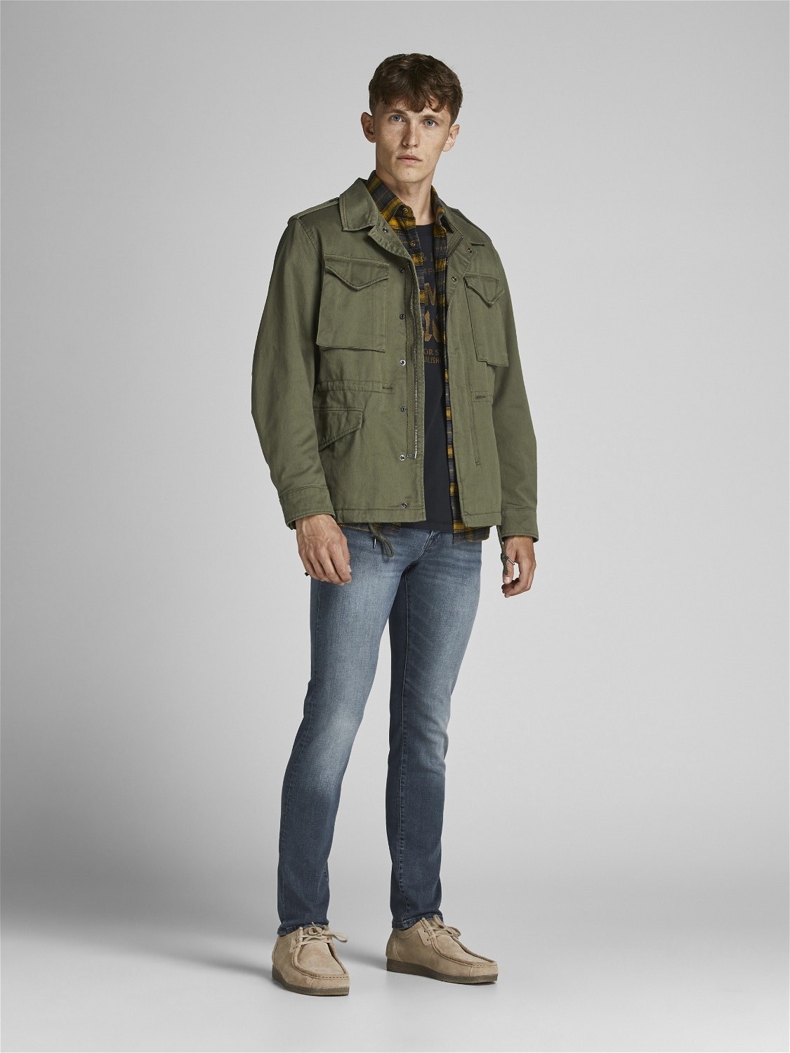 wijsvinger Poëzie Patriottisch Glenn Fox AGI 504 Slim fit jeans | Medium Blue | Jack & Jones®