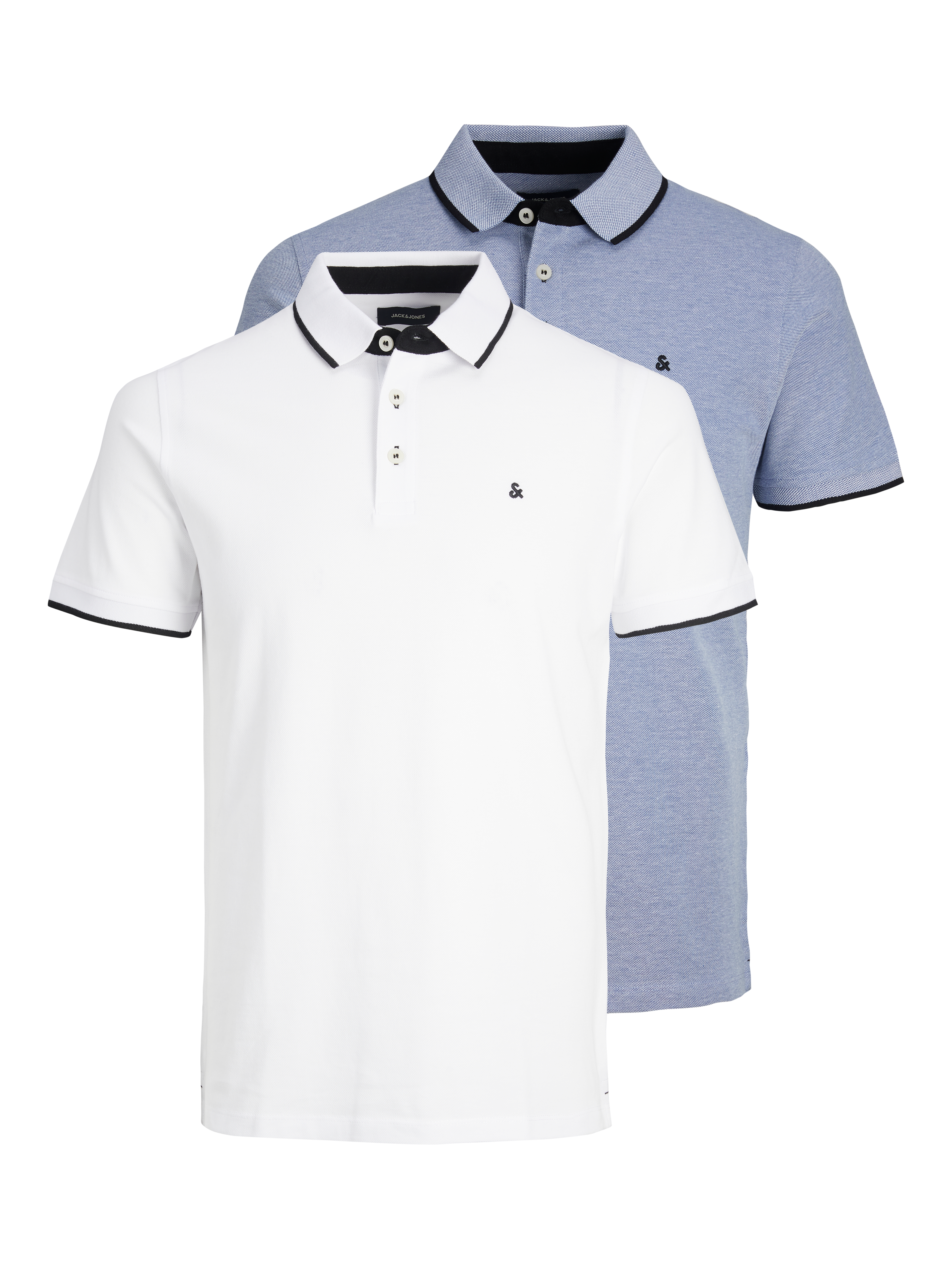 2 pack Plain Shirt collar Polo