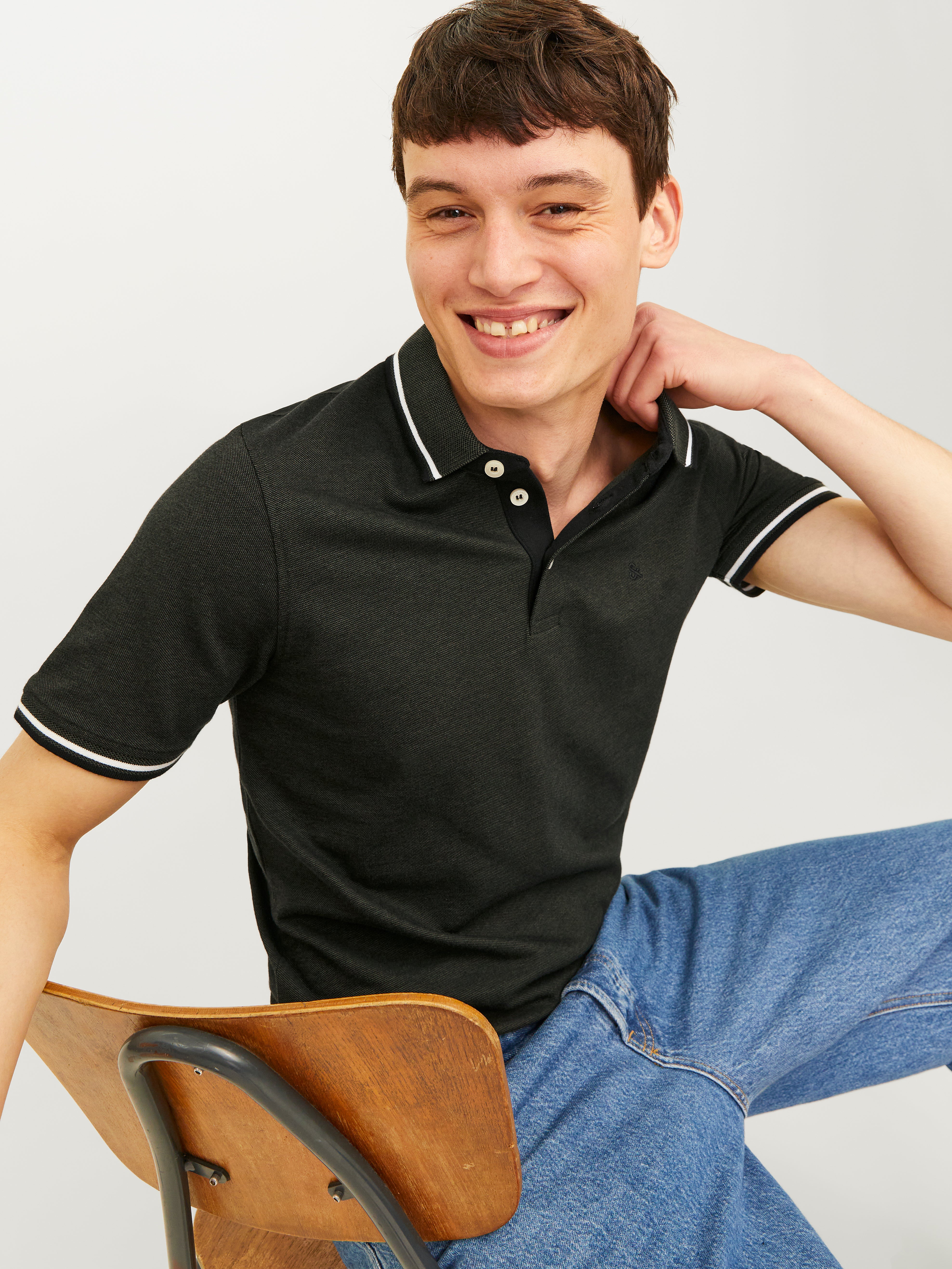 Jack & Jones 2-pak Ensfarvet Polo Polo - 12191216