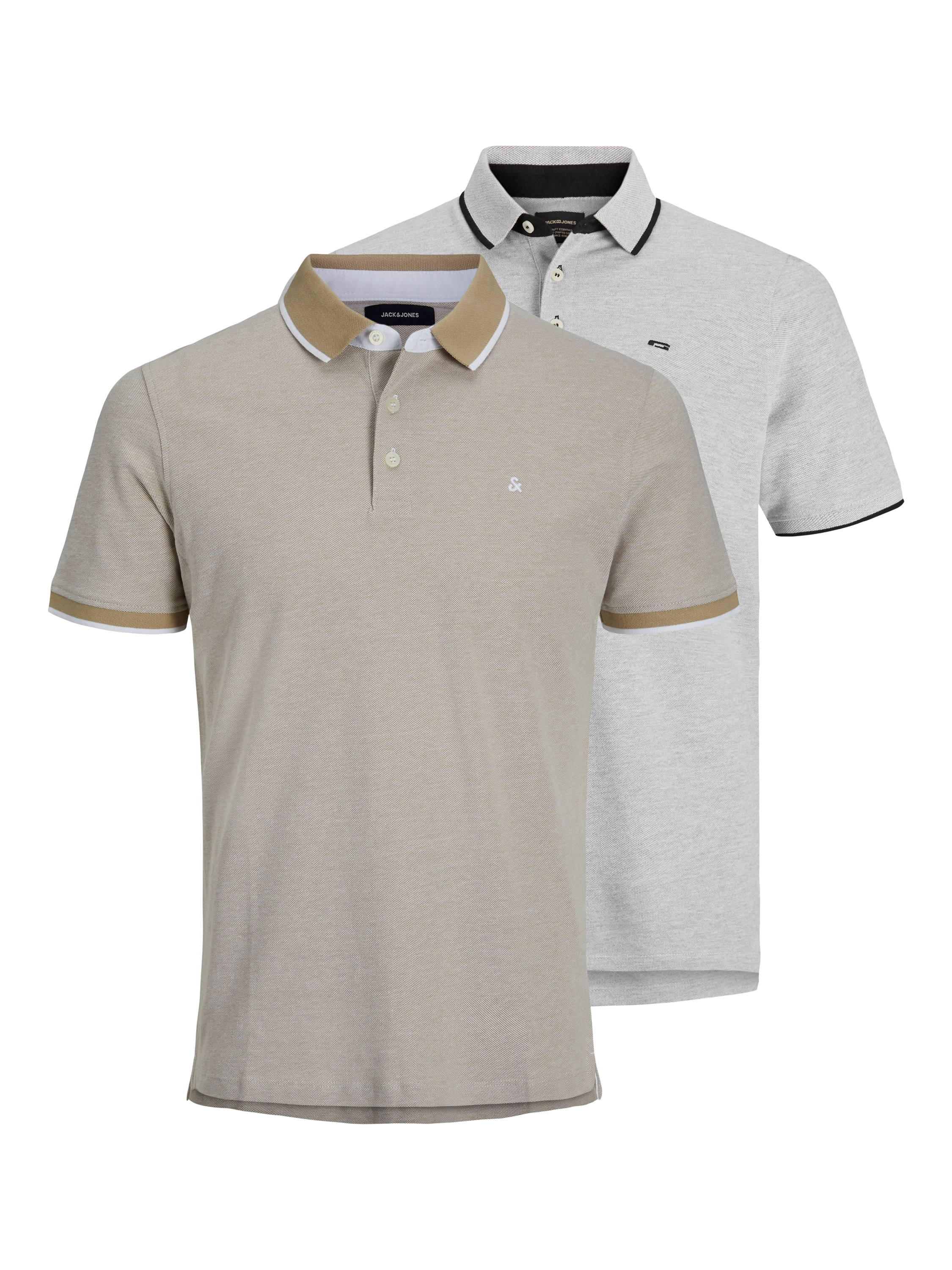 Thumbnail - 2er-pack Einfarbig Poloshirt