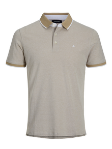 Jack & Jones 2-pak Gładki Polo T-shirt -Crockery - 12191216