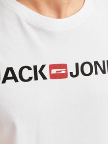 T-shirt Corp logo blanc  Jack & Jones – Mesbobettes
