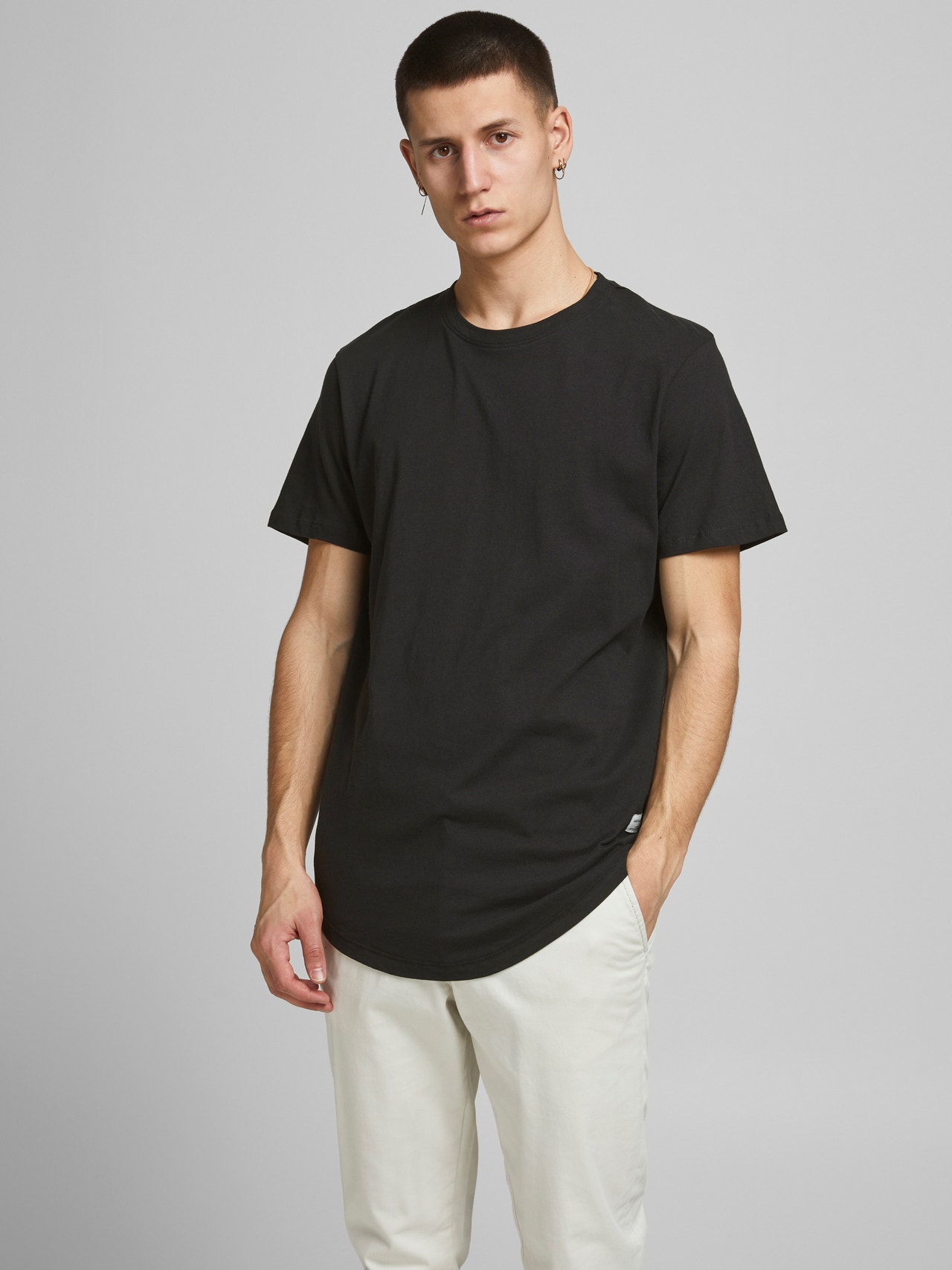 Jack & Jones 3-pack Plain Crew neck T-shirt -Black - 12191759