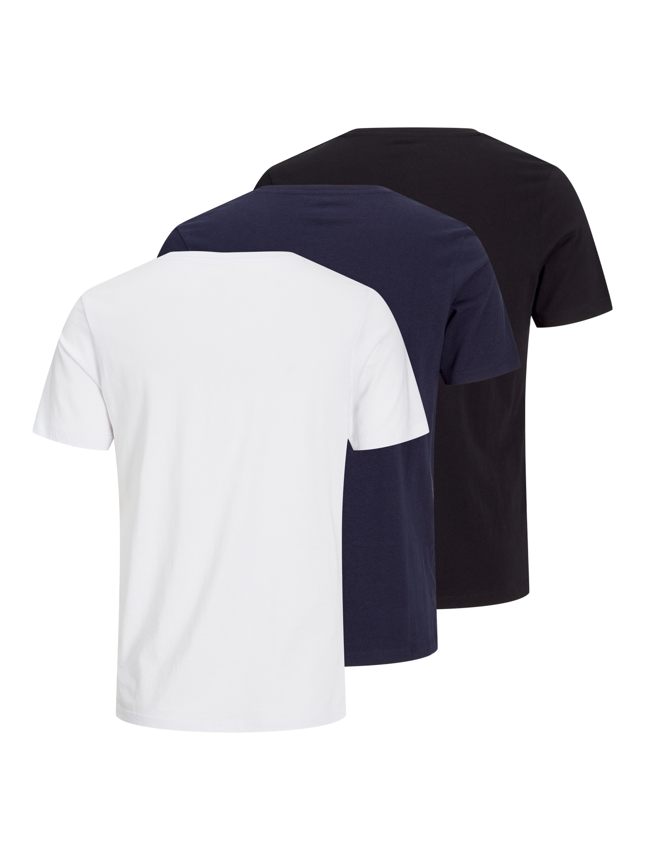 Jack & Jones 3-pack Plain Crew neck T-shirt -Black - 12191759