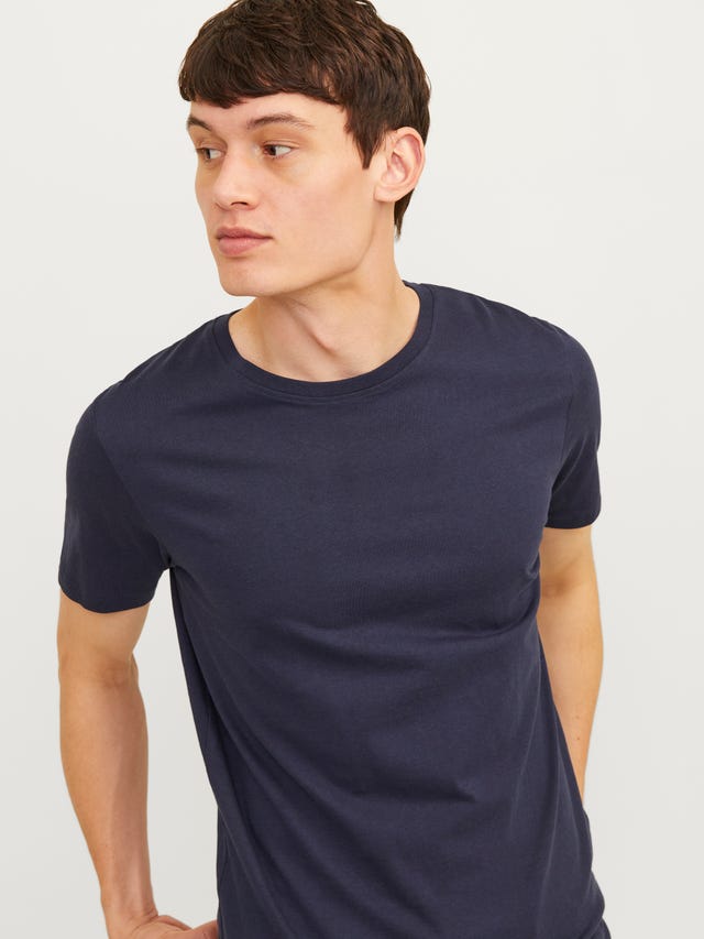 Jack & Jones Paquete de 3 Camiseta Liso Cuello redondo - 12191759