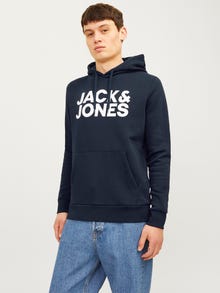 Jack & Jones 2-pak Z logo Bluza z kapturem -Black - 12191761