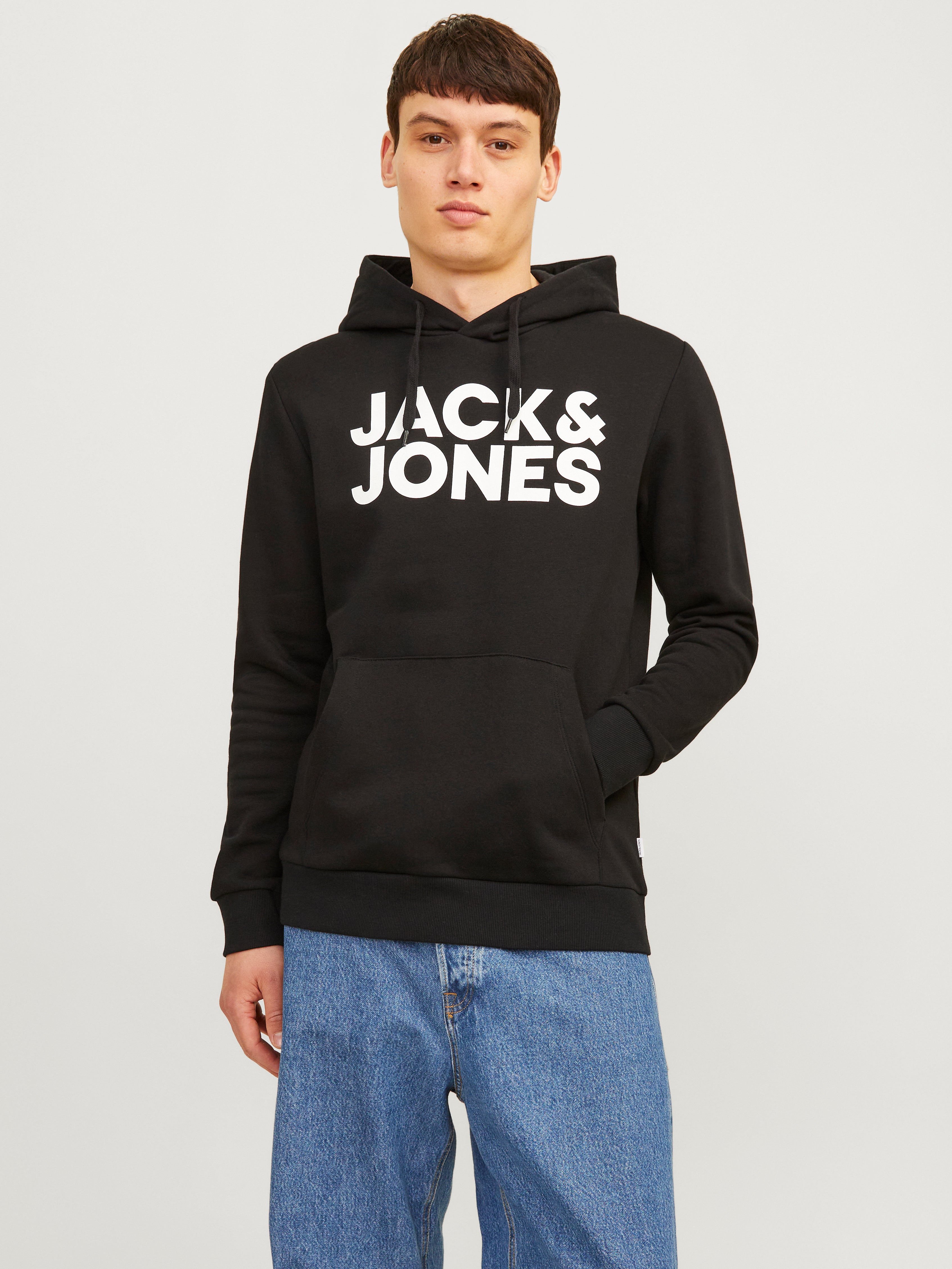 Jack and outlet jones black hoodie