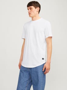 Jack & Jones 3-pack Plain Crew neck T-shirt -White - 12191765