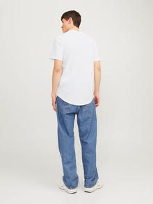 Jack & Jones 3-pack Plain Crew neck T-shirt -White - 12191765