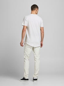 Jack & Jones 3-pakkainen Yksivärinen Pyöreä pääntie T-paita -White - 12191765