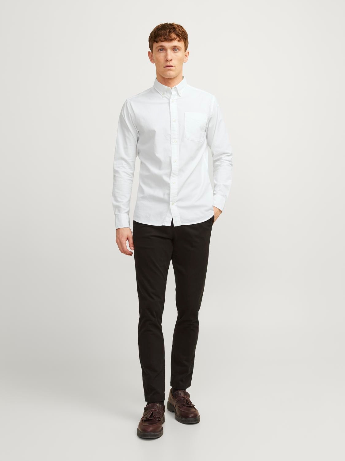 Jack & Jones Slim Fit Oberhemd -White - 12192150