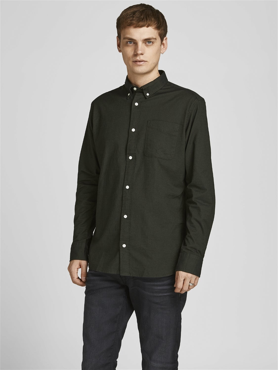 Organic cotton Oxford Shirt | Light Brown | Jack & Jones®