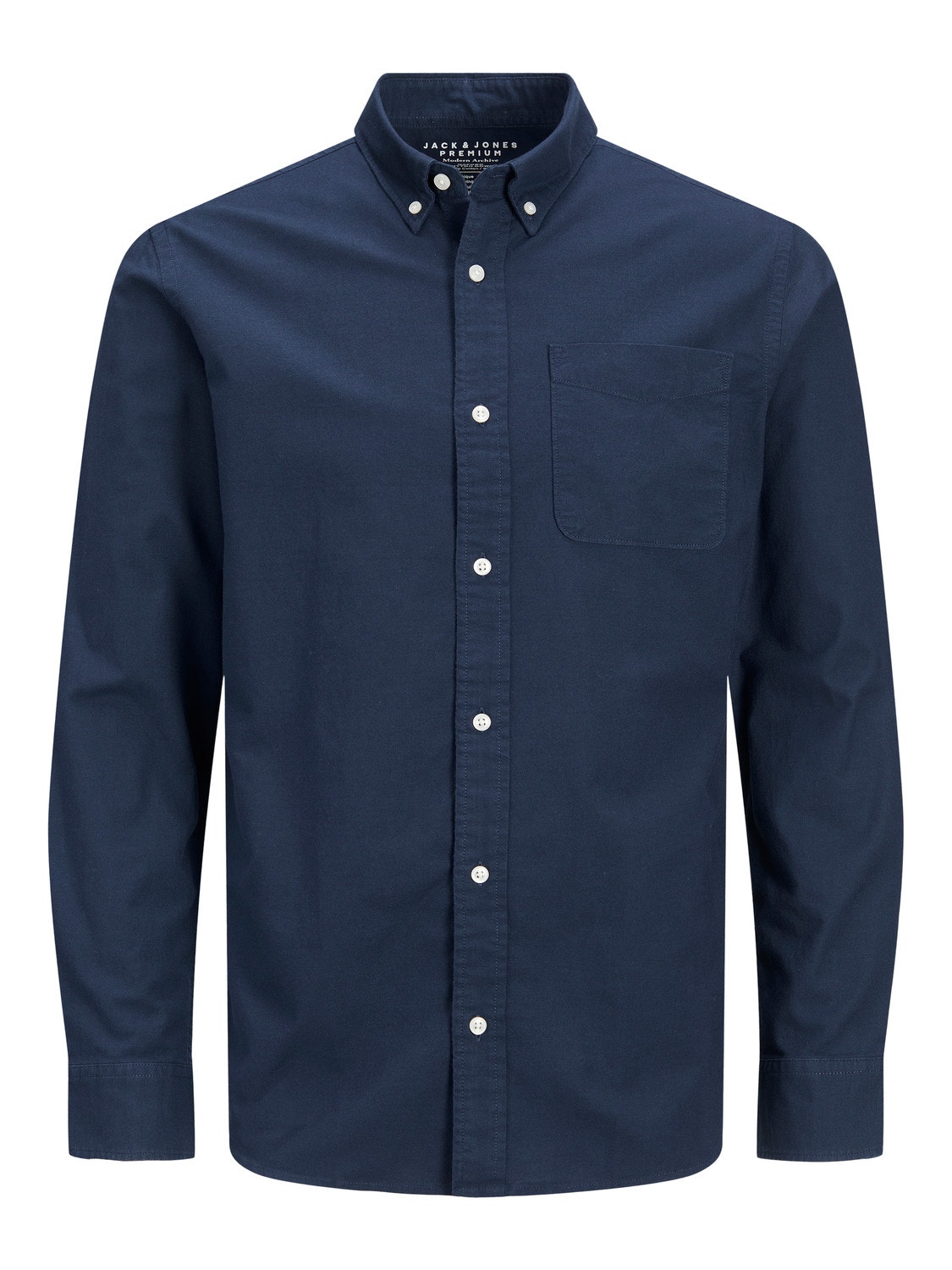 Navy Tapered Fit Shirt - Muscle Fit Dress Shirts