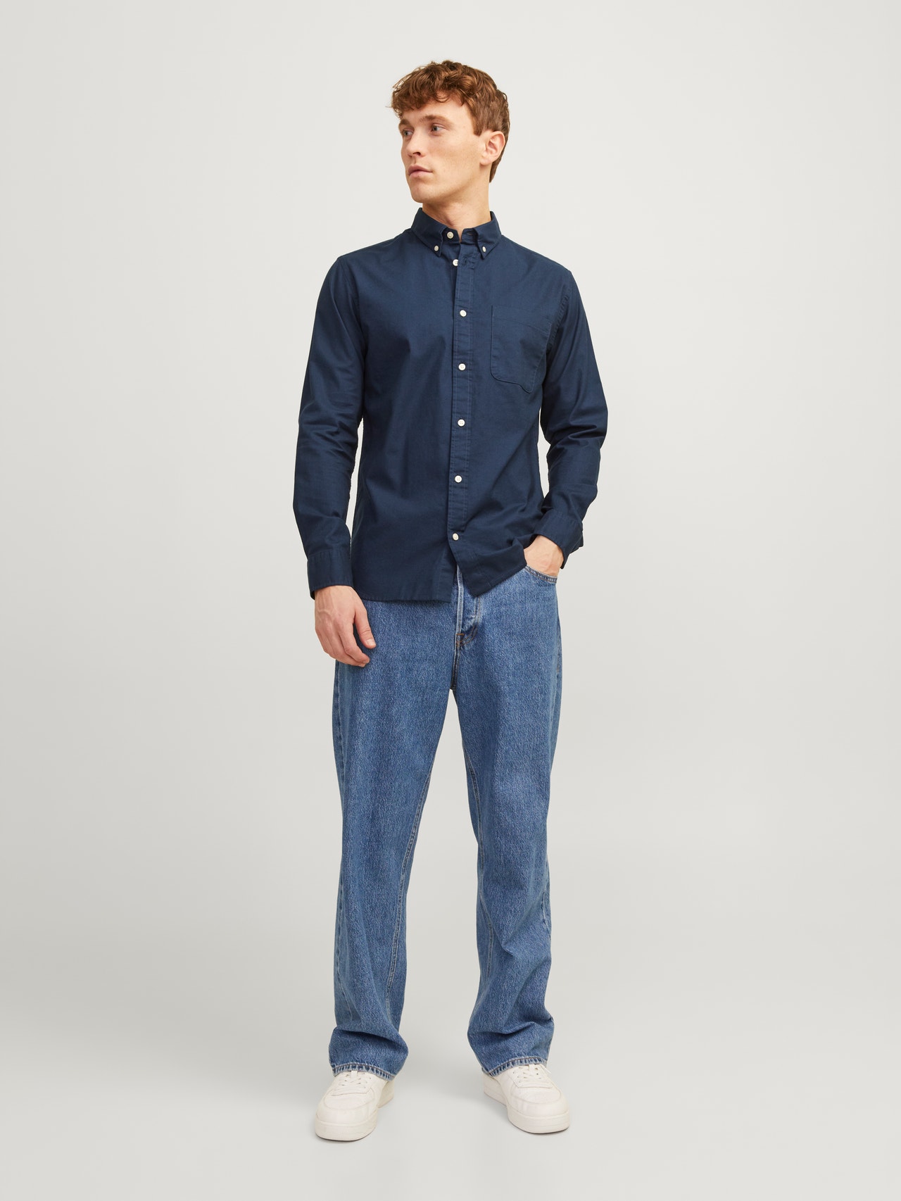 Jack & Jones Slim Fit Formell skjorte -Navy Blazer - 12192150