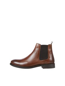 Jack & Jones Lær Chelsea-boots -Cognac - 12192758