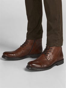 Jack & Jones Leather Boots -Cognac - 12192762