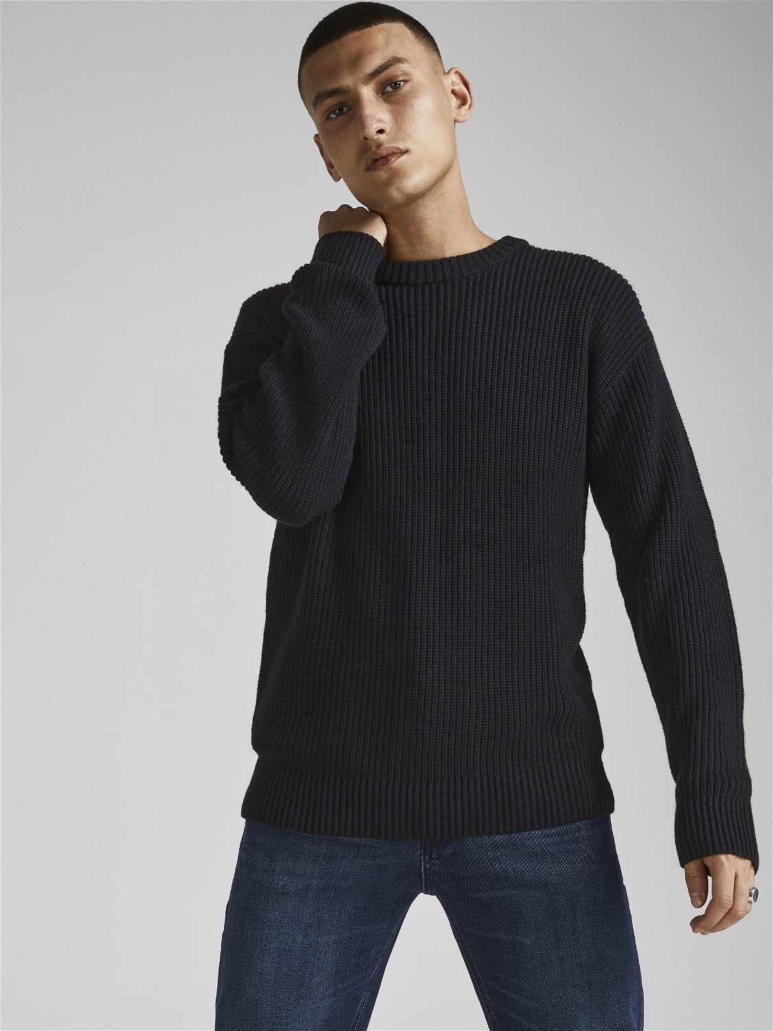 Jacquard weave Knitted Pullover with 50 