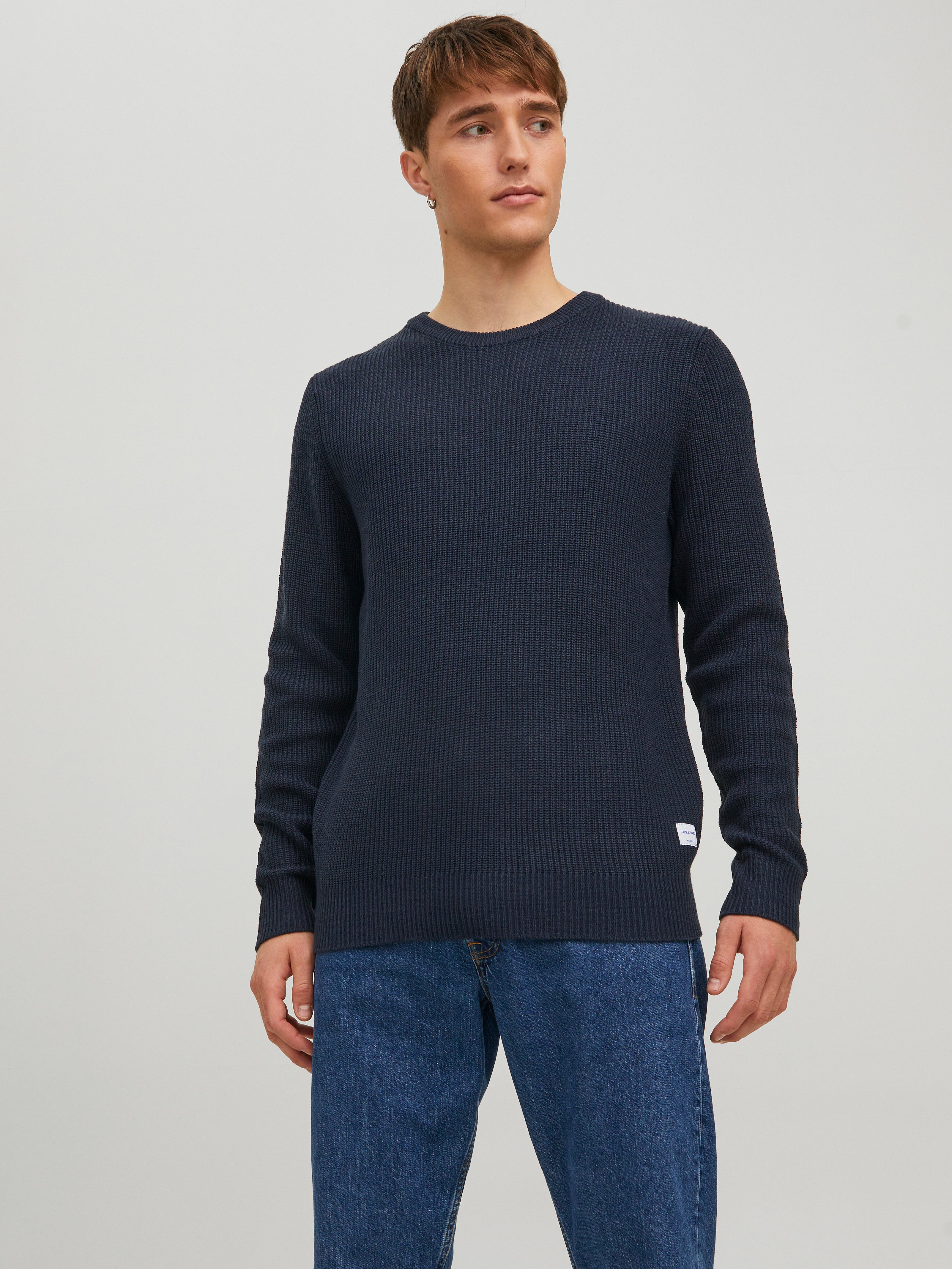 Jacquard weave Knitted Pullover with 30 