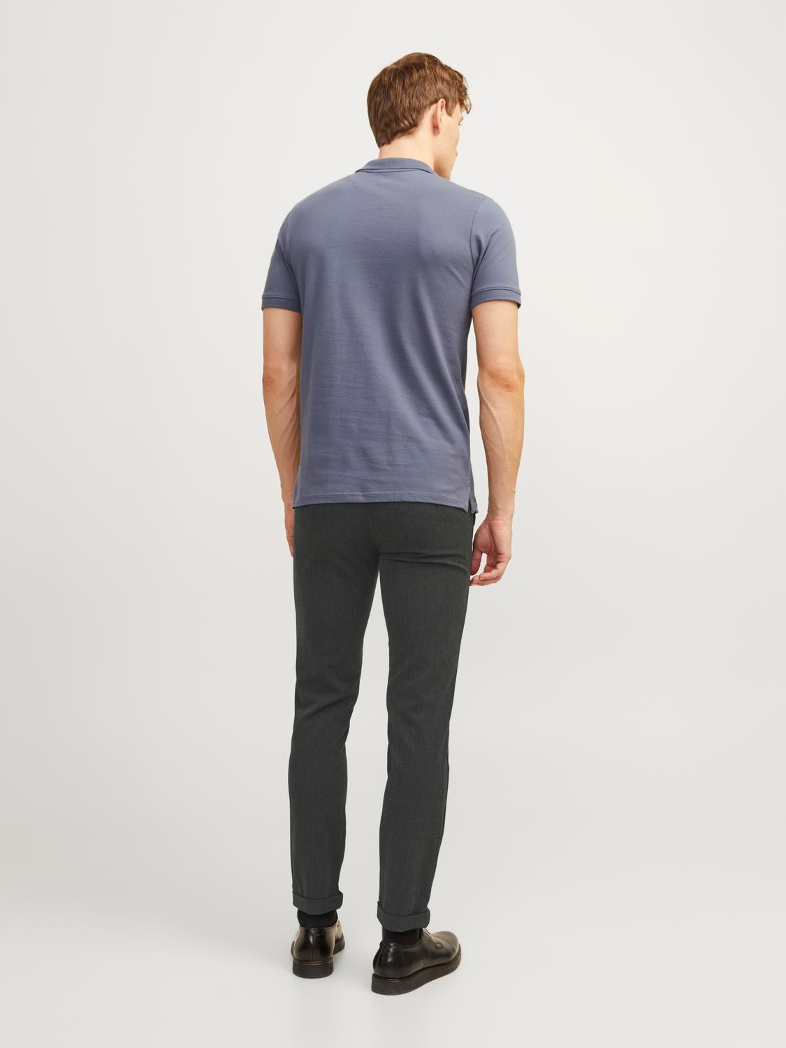 Jack & Jones Slim Fit Plátěné kalhoty Chino -Dark Grey - 12193553