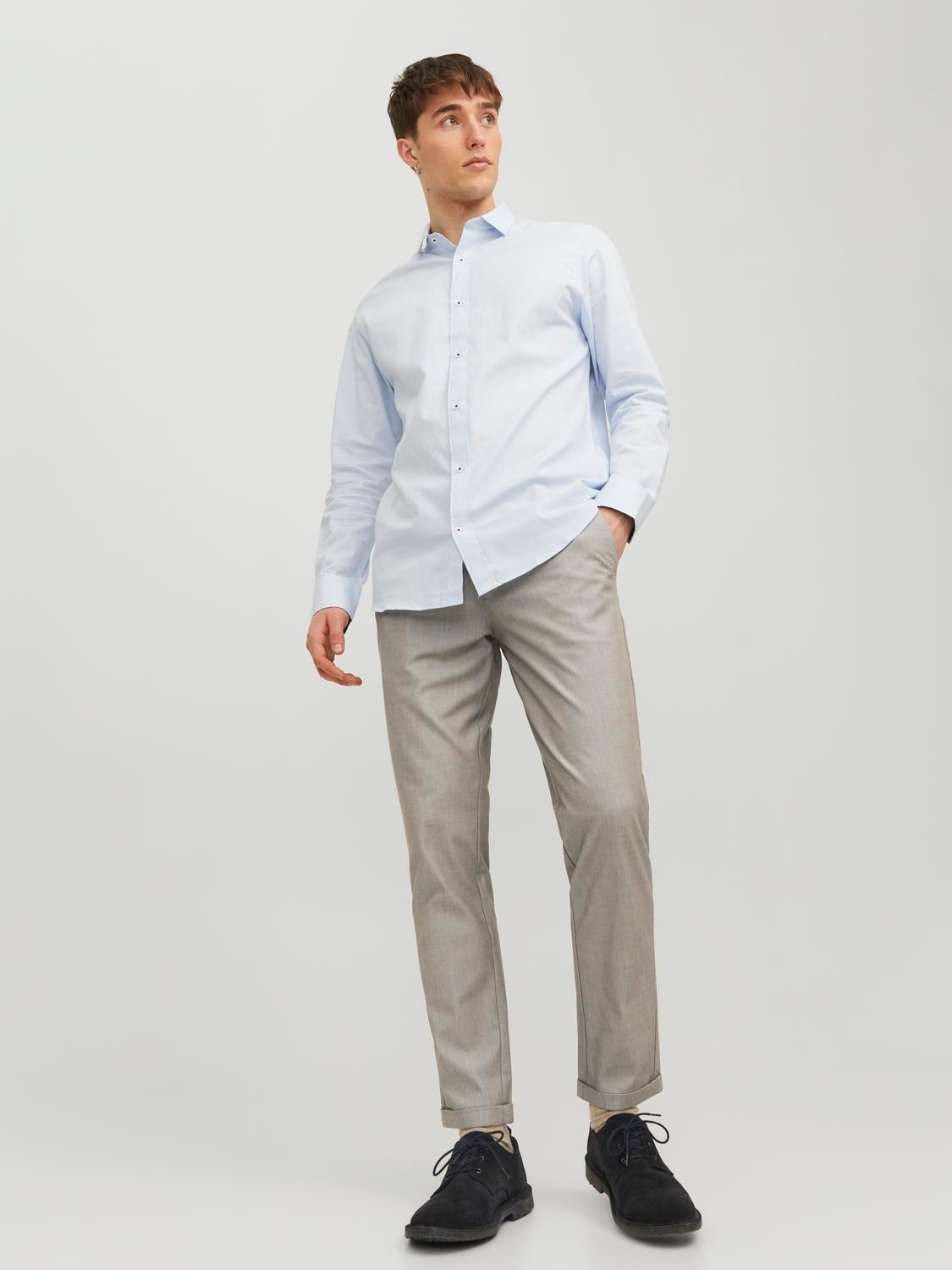 Slim Fit Chino trousers | Light Grey | Jack & Jones®