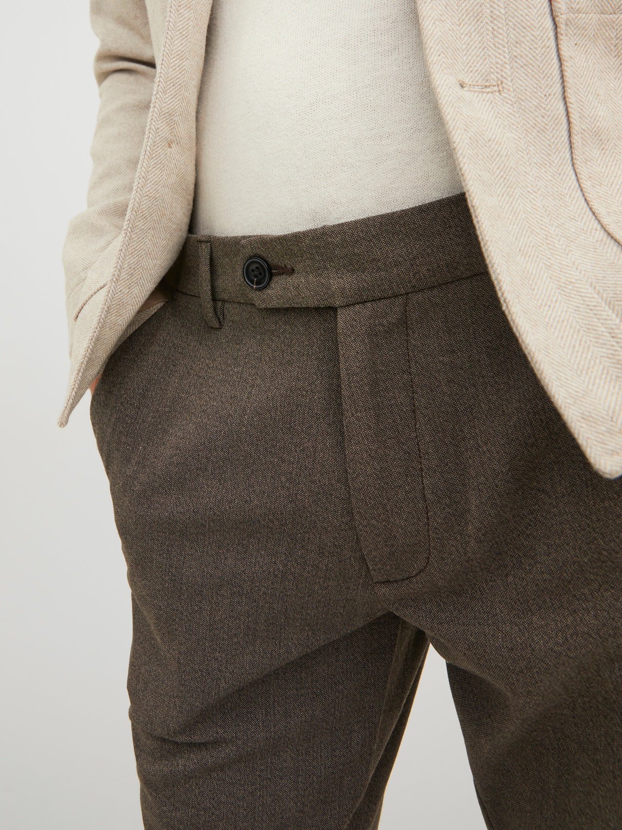 Jack & Jones Pantalon chino Slim Fit -Brown Stone - 12193553