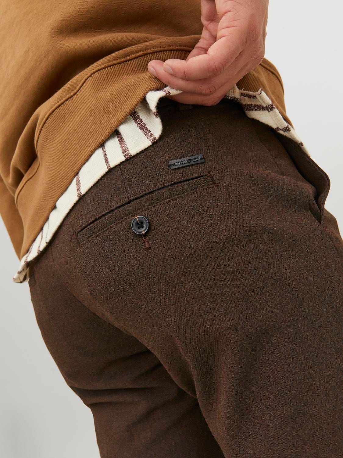 Jack & Jones Slim Fit Chino trousers -Seal Brown - 12193553