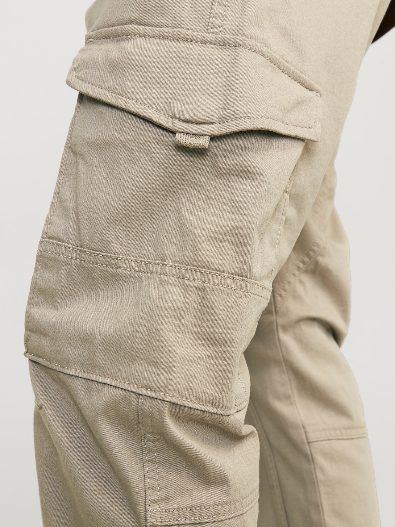 Xanthe Pocket Cargo Trousers in Beige