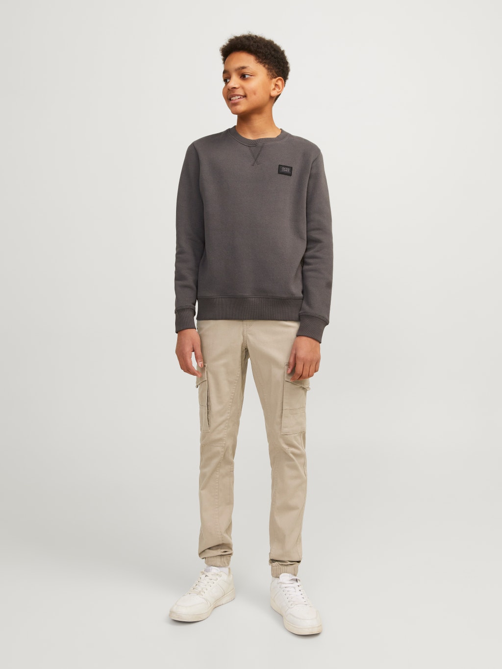 Boys paul flake Cargo trousers | Light Grey | Jack & Jones®