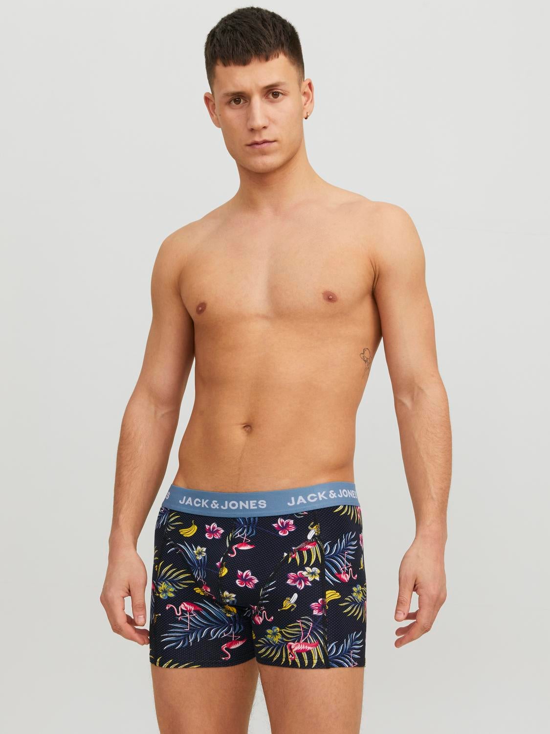 Intimo Jack&Jones Trunks pack3 Navidad de hombre-b