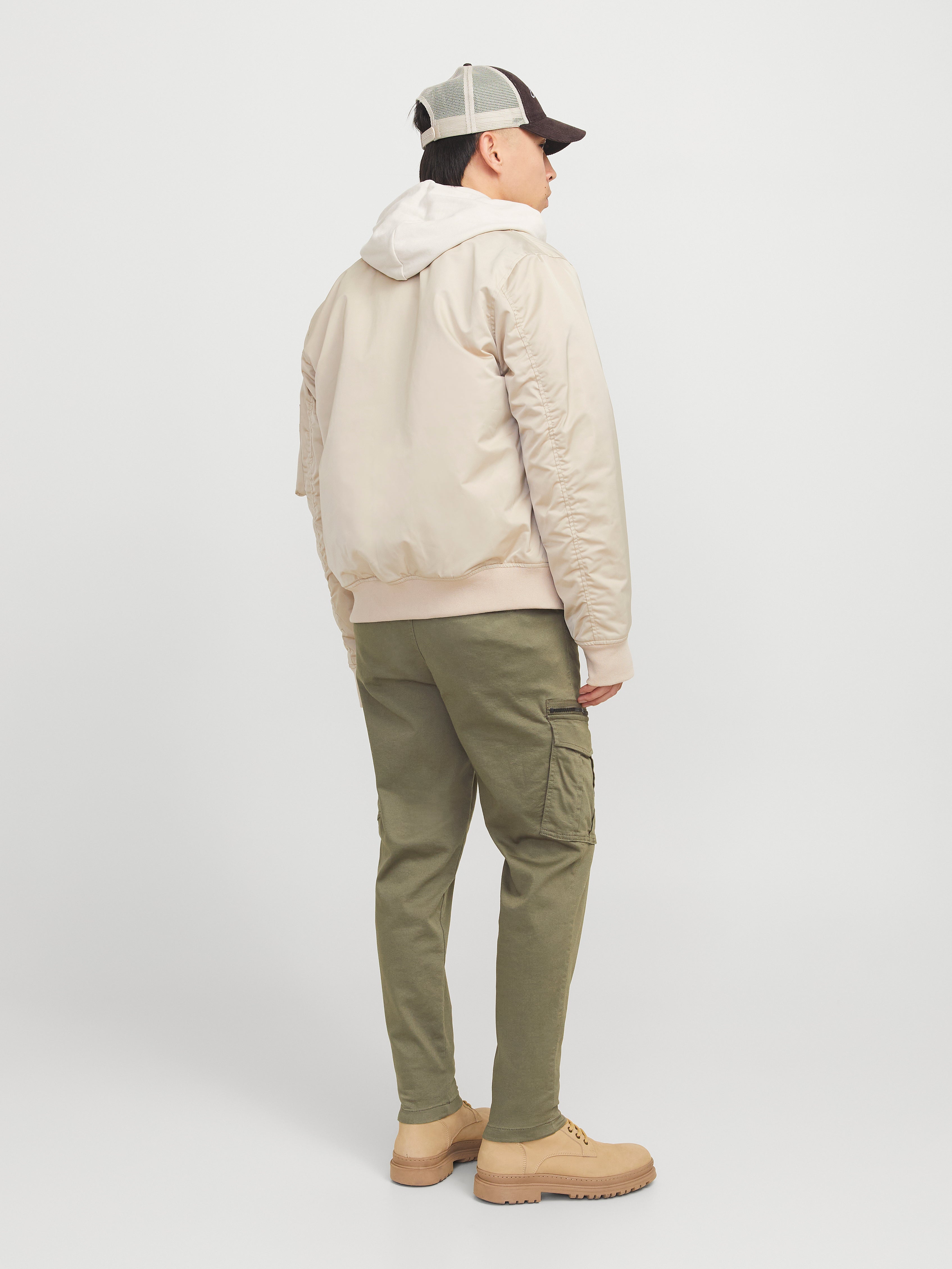 Jack & Jones Tapered Fit Cargo kalhoty -Dusty Olive - 12194246