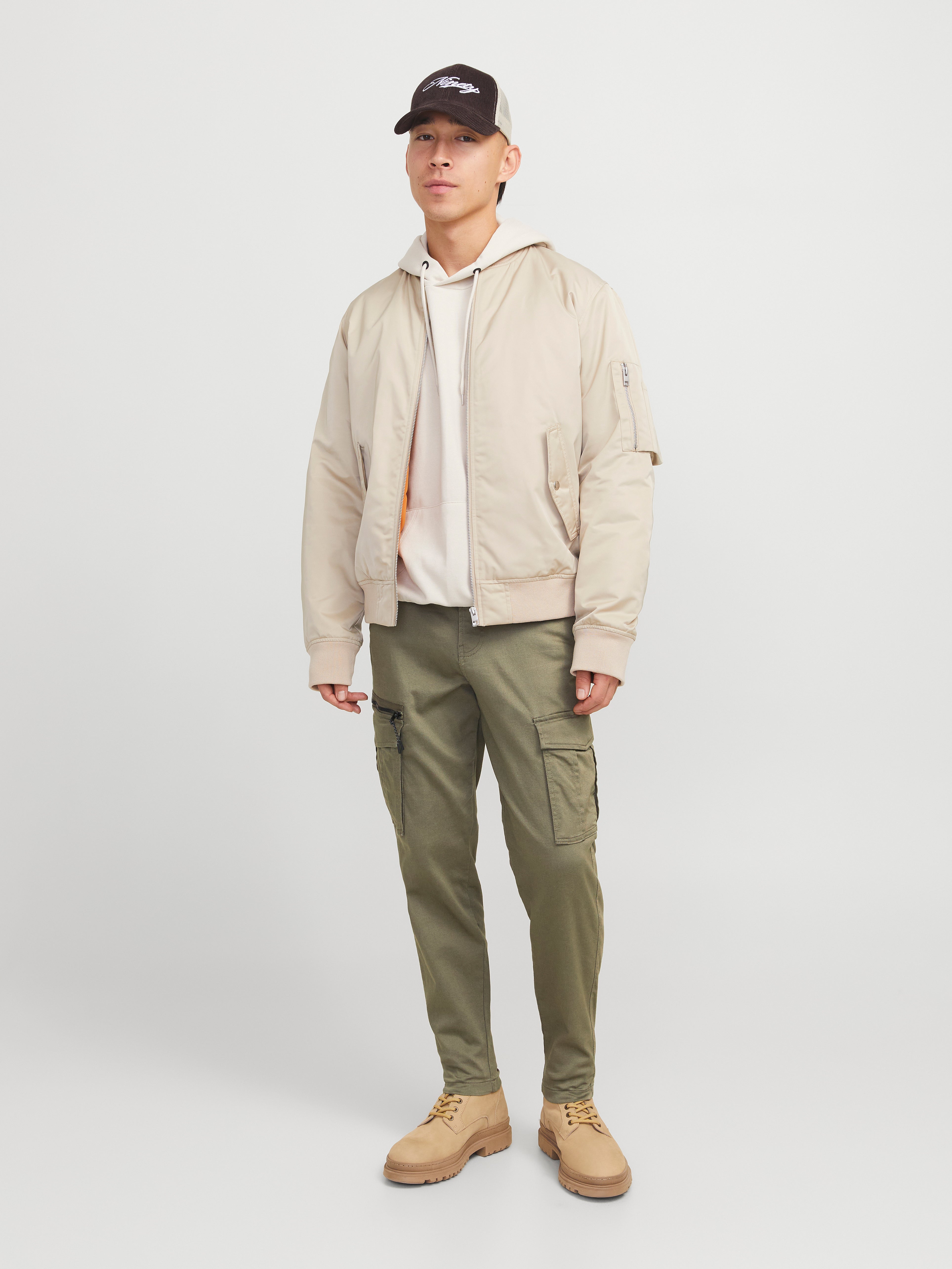 Jack & Jones Tapered Fit Cargo-Hose -Dusty Olive - 12194246