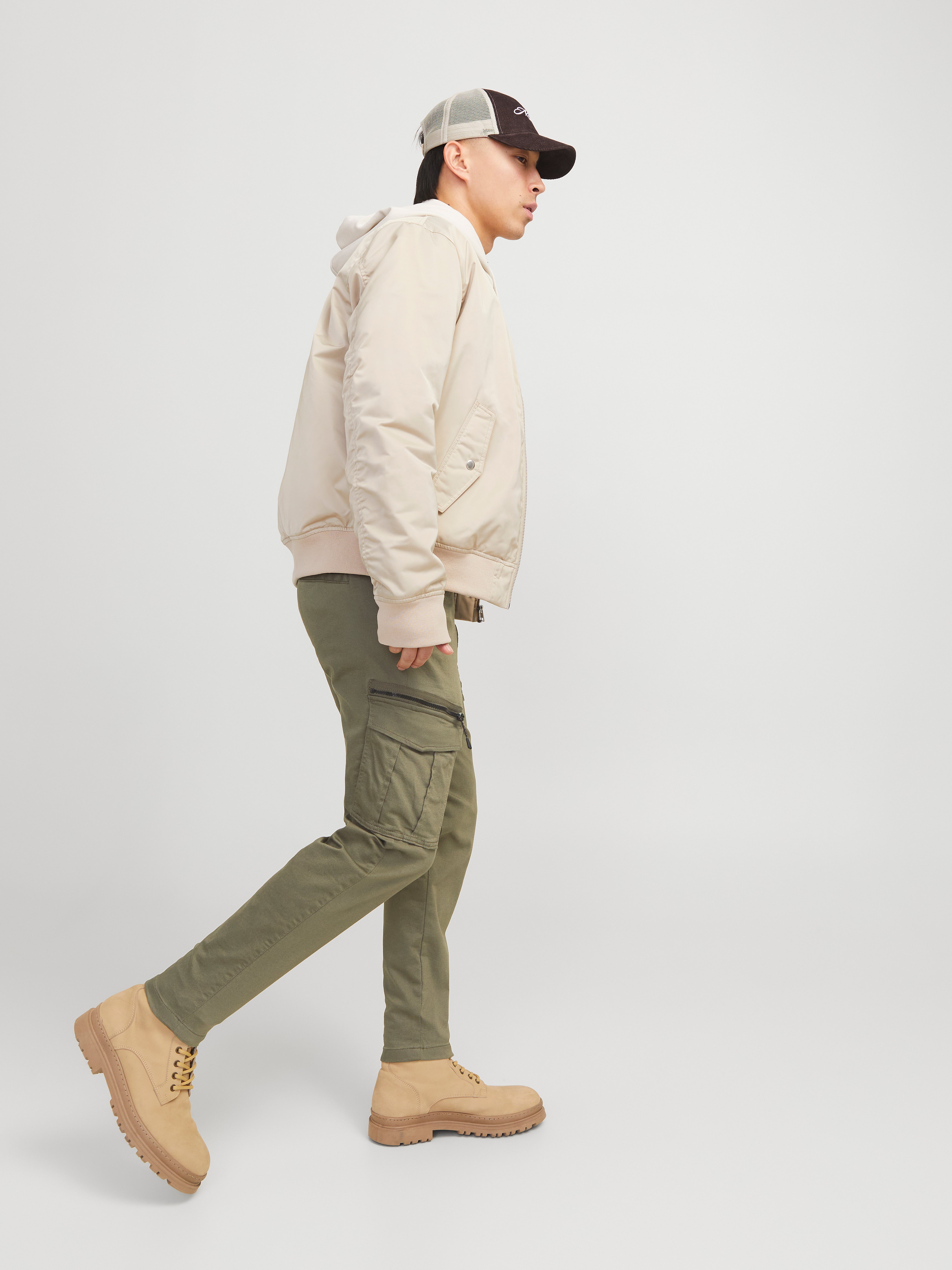Jack & Jones Tapered Fit Spodnie bojówki -Dusty Olive - 12194246