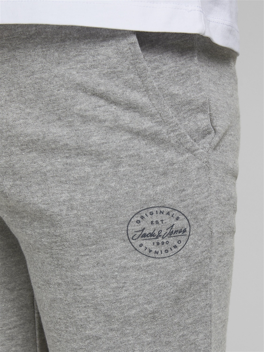 Jack & Jones 2-pack Regular Fit Sweat shorts For boys -Light Grey Melange - 12194697