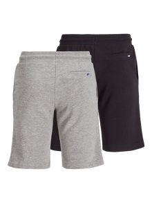 Jack & Jones Confezione da 2 Regular Fit Pantaloncini in felpa Per Bambino -Light Grey Melange - 12194697