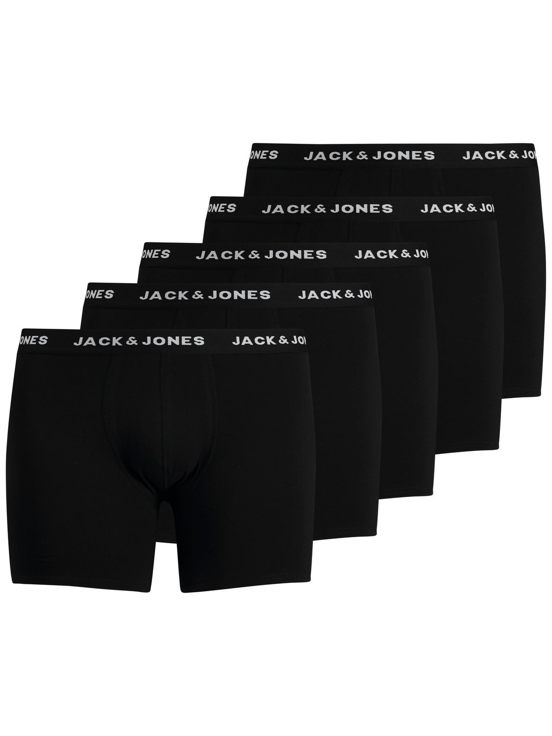 Jack & Jones Plus Size 5-pack Trunks -Black - 12194944
