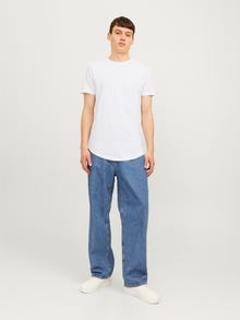 Jack & Jones 7-pakuotės Vienspalvis Marškinėliai -White - 12195439