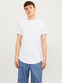 Jack & Jones 7-pakkainen Yksivärinen Pyöreä pääntie T-paita -White - 12195439