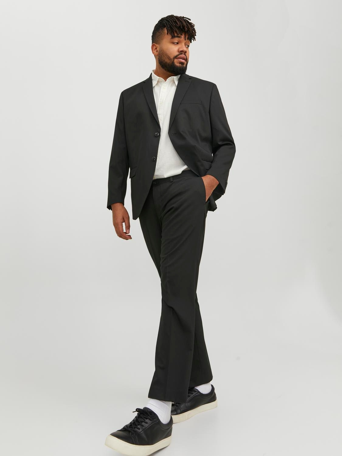 Jack & Jones Plus Size Slim Fit Anzug -Black - 12195449