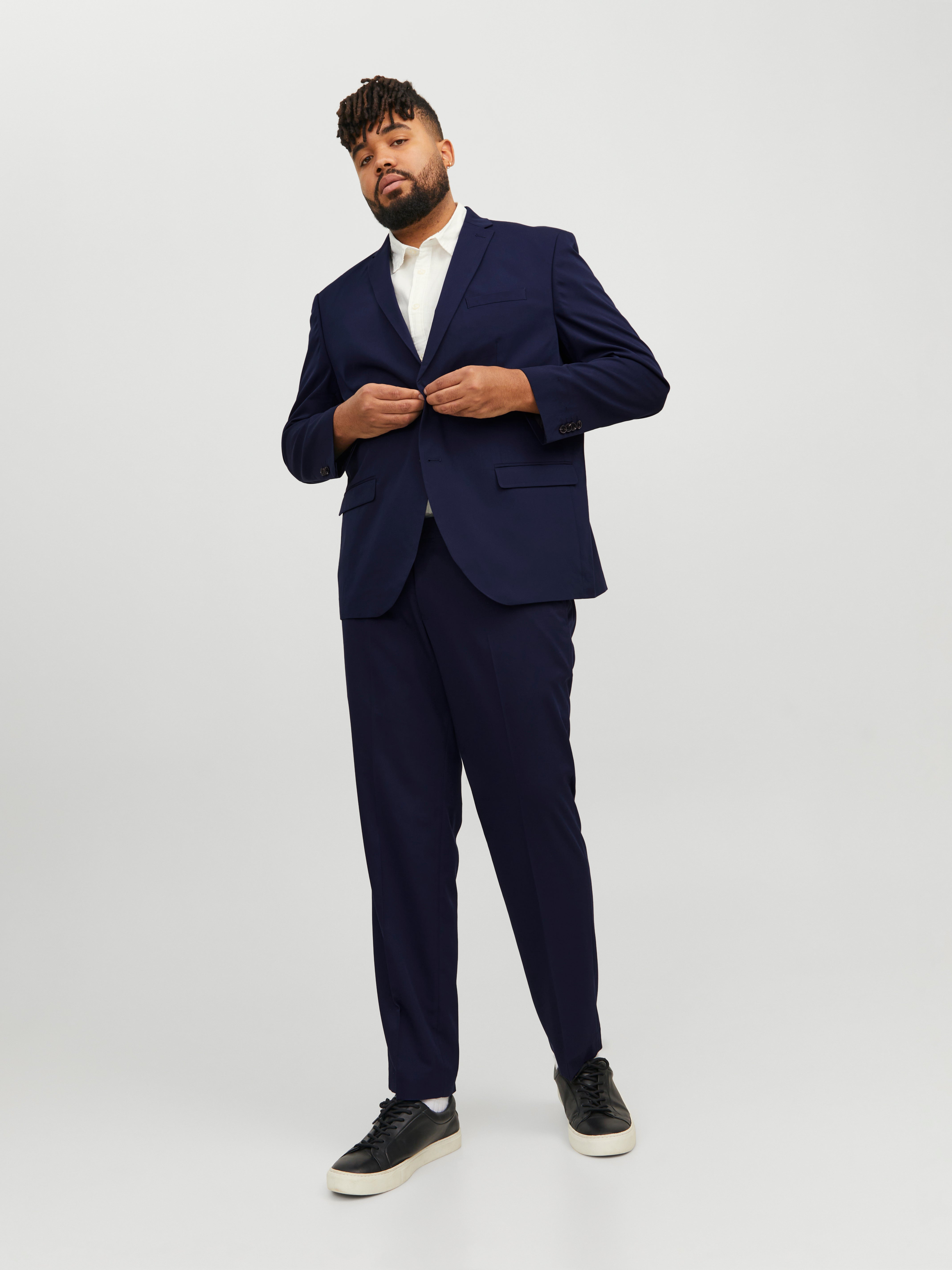 Plus Size Regular Fit Suit | Dark Blue | Jack & Jones®