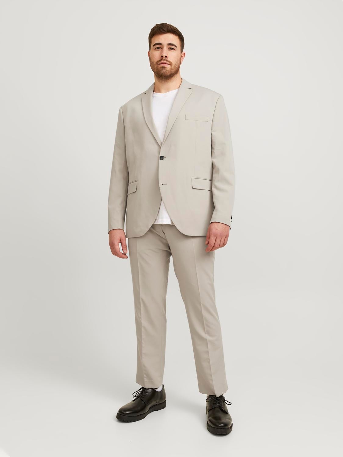 Jack & Jones Plus Slim Fit Suit -Pure Cashmere - 12195449