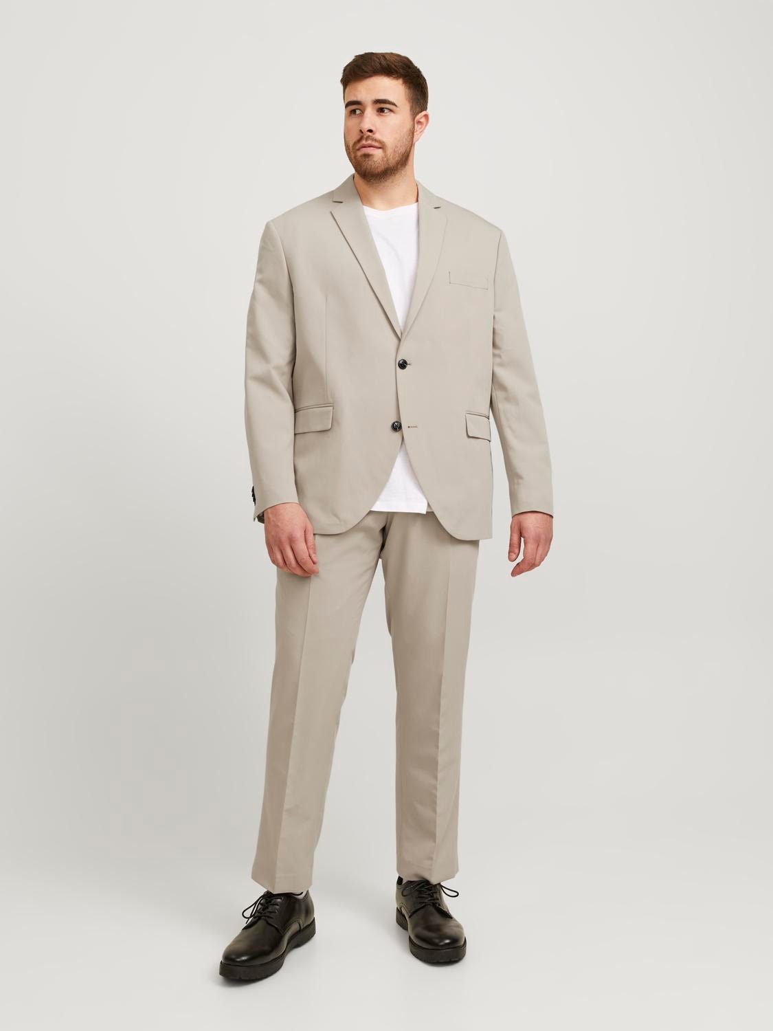 Jack & Jones Plus Size Slim Fit Anzug -Pure Cashmere - 12195449