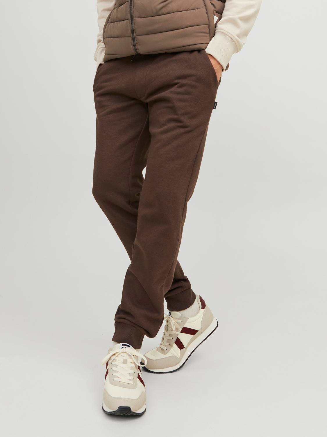 Jack & Jones Regular Fit Sweatpants -Seal Brown - 12195726
