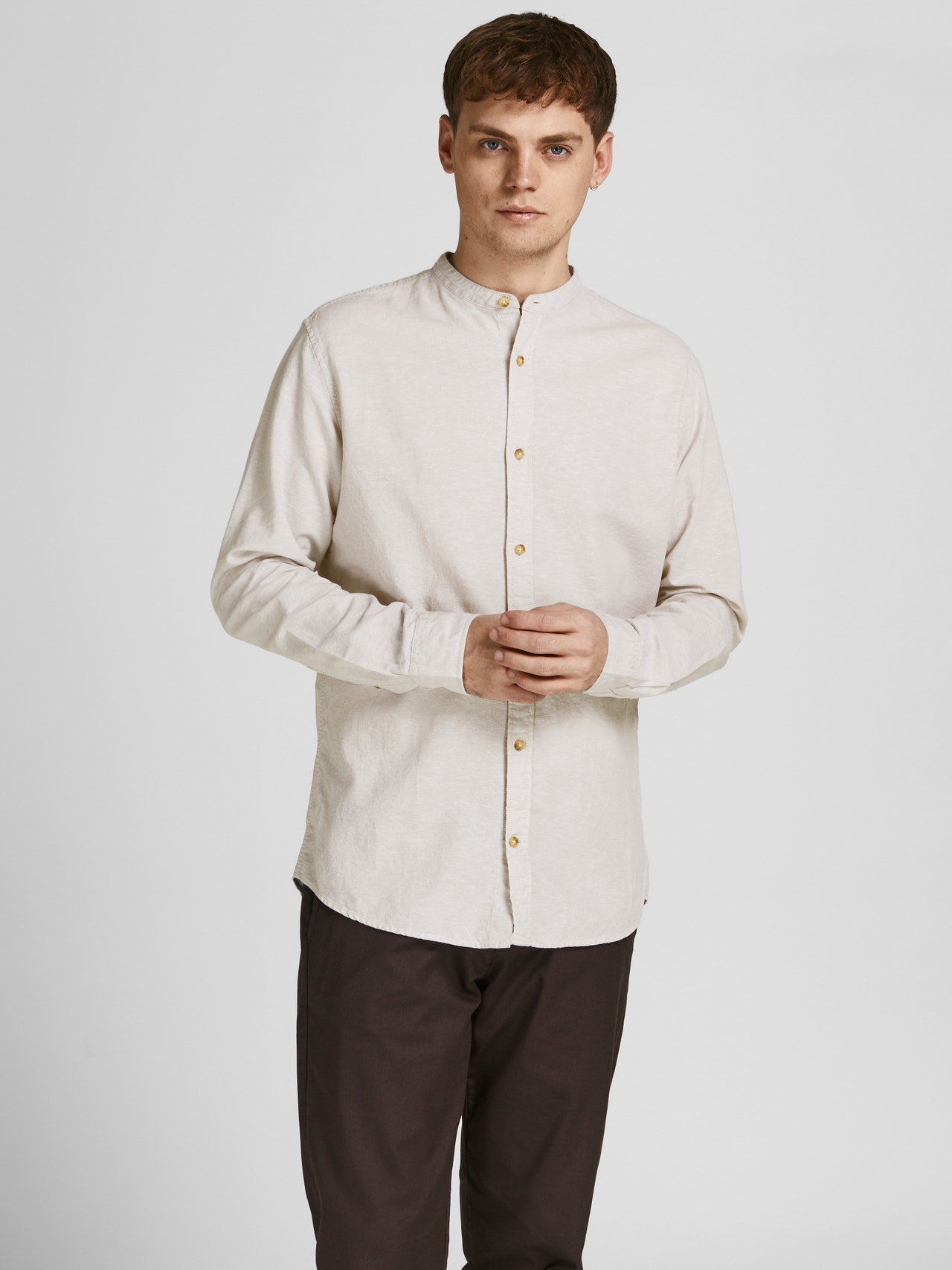 Jack & Jones Slim Fit Casual shirt -Crockery - 12196820
