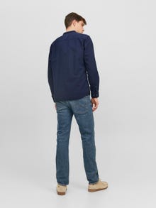 Jack & Jones Slim Fit Casual shirt -Navy Blazer - 12196820