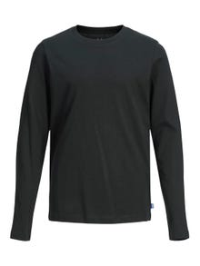 Jack & Jones Plain T-shirt For boys -Black - 12197050