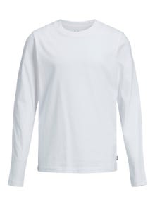 Jack & Jones Camiseta Liso Para chicos -White - 12197050