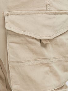 Jack & Jones Plius Priglundantis siaurėjantis kirpimas Chino kelnės -Crockery - 12199184