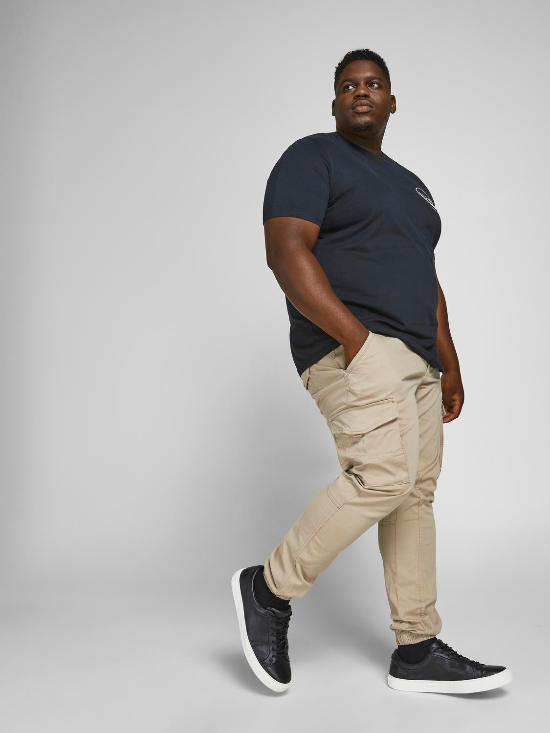 Live Unlimited Curve Petite Stretch Tapered Trousers, Black at John Lewis &  Partners